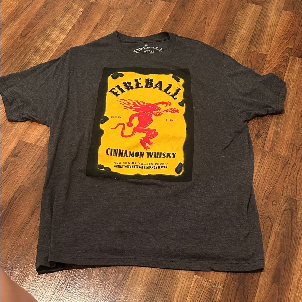 Cinnamon Whisky Graphic T-Shirt - Charcoal